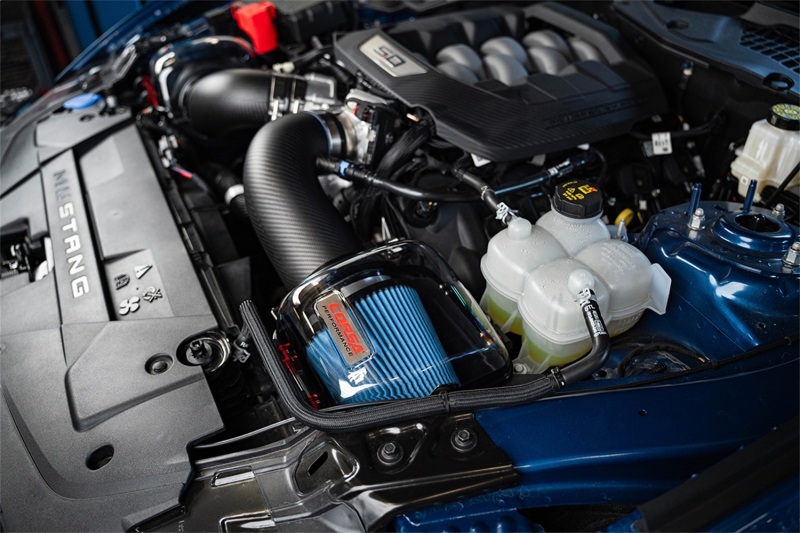 Ford Mustang GT Performance Air Intake - CORSA Performance - Carbon Fiber Closed Box - Matte - `24-`25